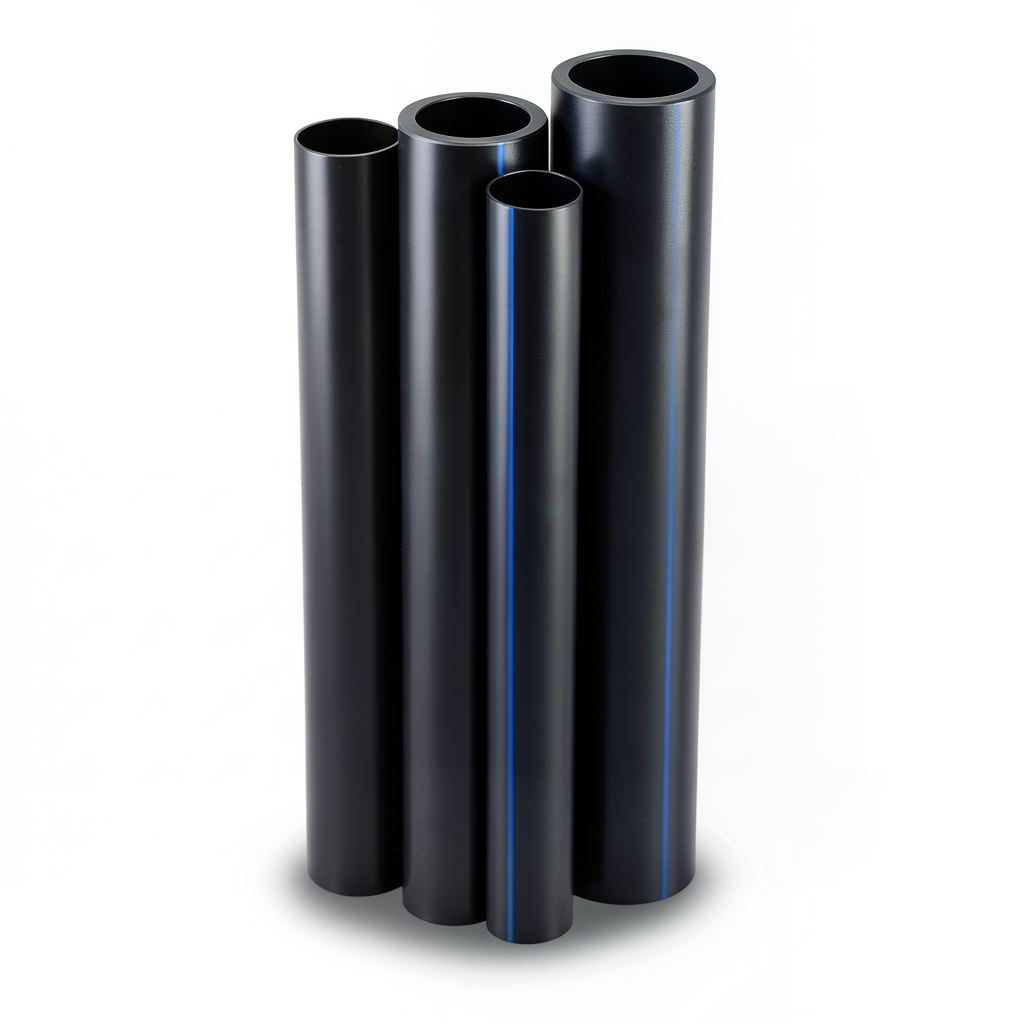 HDPE Pipes PE 80 Pressure 4 Bar Outside Diameter 400 mm Thickness 12.3 mm Black | NEPROPLAST