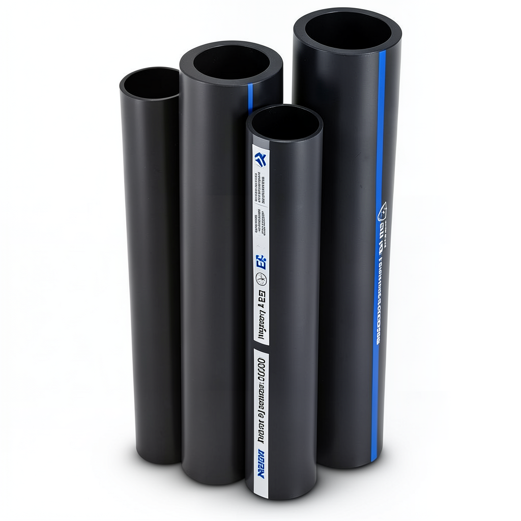 مواسير HDPE PE 80 ضغط 4 بار قطر خارجي 500 مم سمك 15.3 مم لون أسود | نيبروبلاست