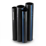 HDPE Pipes PE 80 Pressure 4 Bar Outside Diameter 560 mm Thickness 17.2 mm Black | NEPROPLAST
