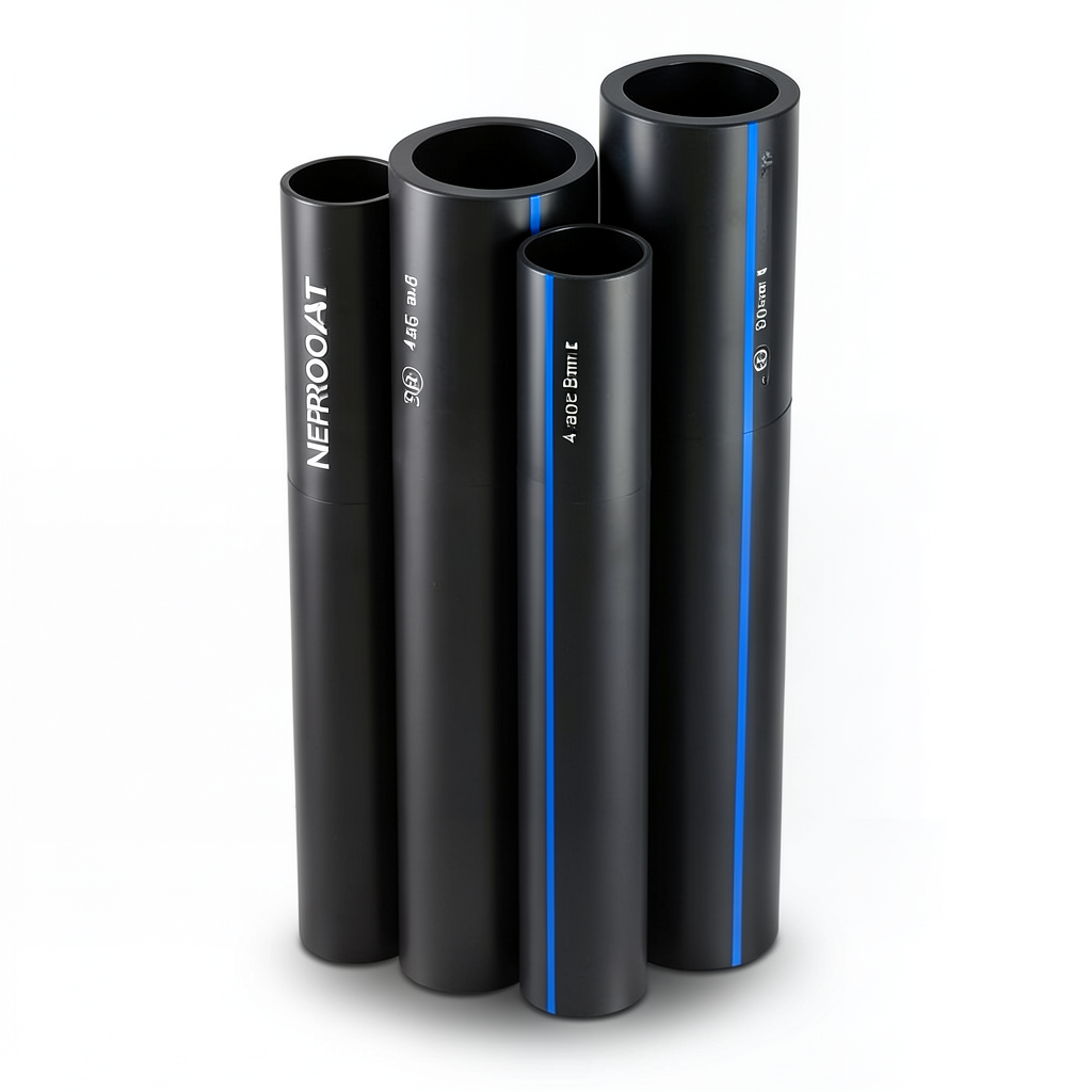 HDPE Pipes PE 80 Pressure 4 Bar Outside Diameter 560 mm Thickness 17.2 mm Black | NEPROPLAST