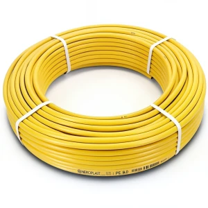 أنابيب HDPE نيبروبلاست PE 80 ضغط 4 بار قطر 50 مم سمك 1.8 مم لون أصفر | نيبروبلاست
