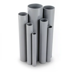 مواسير UPVC ضغط 6/20 بار قطر خارجي 90 مم سمك 2.7 مم لون رمادي