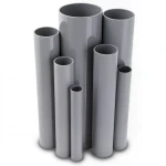 مواسير UPVC ضغط 6/20 بار قطر خارجي 125 مم سمك 3.7 مم لون رمادي