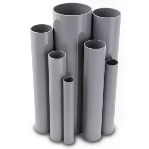 UPVC Pipes Nominal Pressure 6/20 Bar Outside Diameter 125 mm Thickness 3.7 mm Gray