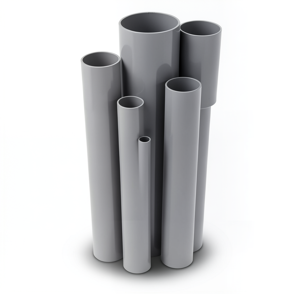 UPVC Pipes Pressure 16/20 Bar Outside Diameter 125 mm Thickness 9.3 mm Gray