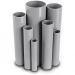 مواسير UPVC ضغط اسمي 10/20 بار قطر خارجي 140 مم سمك 6.7 مم لون رمادي