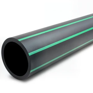 مواسير HDPE الراجحي قطر خارجي 50 مم سمك 3 مم أسود مع خطوط خضراء