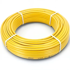 أنابيب HDPE PE 80 ضغط 4 بار قطر خارجي 63 مم سمك 2.0 مم لون أصفر | نيبروبلاست