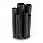 UPVC Pipes Modern Technology Nominal Pressure 2.5 Bar Outside Diameter 250 mm Thickness 2.0 mm Black Colour