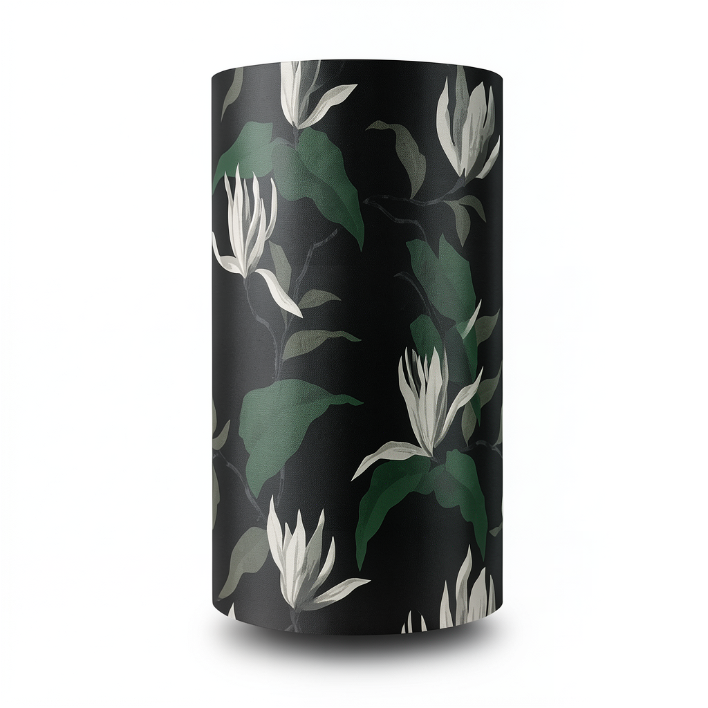 Floral Wall Decoration 10m x 0.53m Black, Model 440447