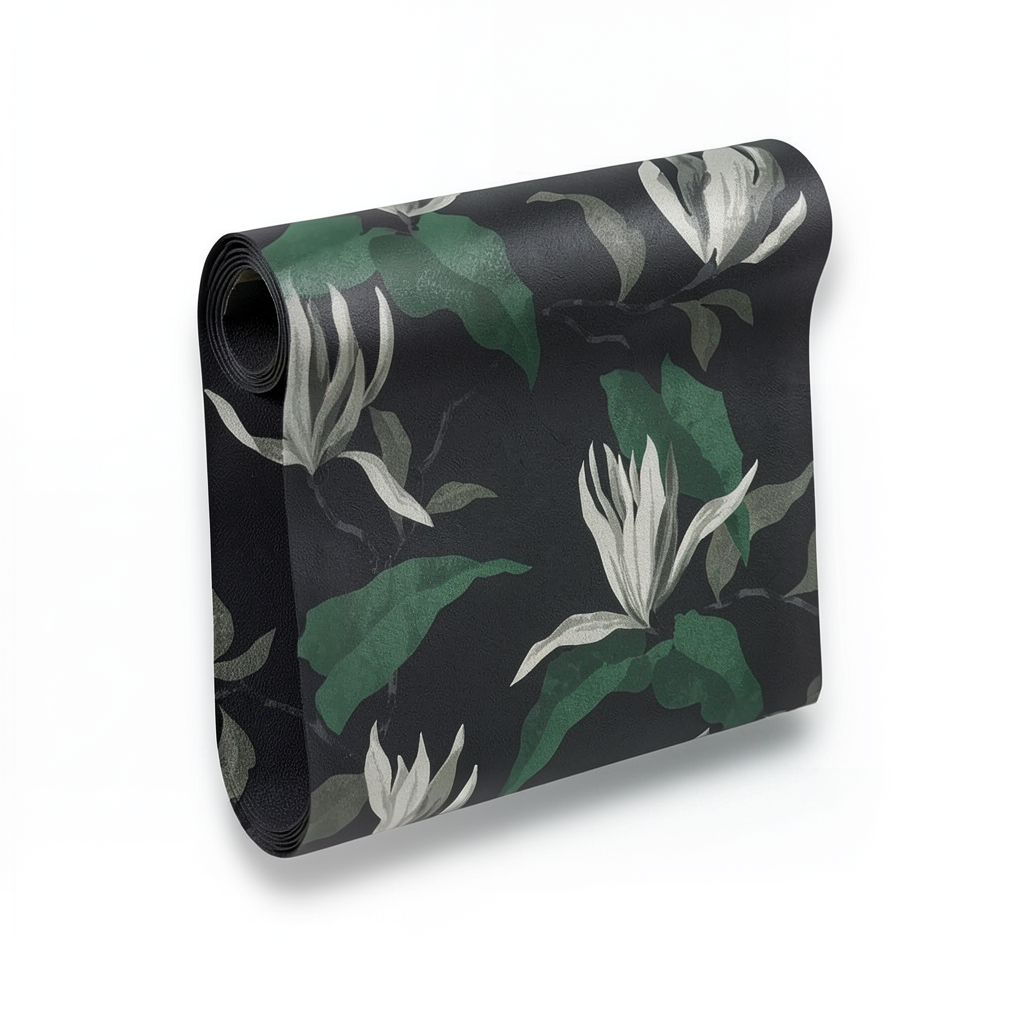 Floral Wall Decoration 10m x 0.53m Black, Model 440447