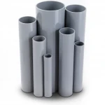 مواسير UPVC التقنية العصرية ضغط 4 بار  قطر خارجي 250 مم سمك 4.9 مم لون رمادي