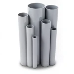مواسير UPVC ضغط اسمي 10/20 بار قطر خارجي 225 مم سمك 10.8 مم لون رمادي