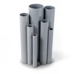 مواسير UPVC ضغط 6/20 بار قطر خارجي 250 مم سمك 7.3 مم لون رمادي