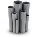 مواسير UPVC ضغط 10/20 بار قطر خارجي 400 مم سمك 19.1 مم لون رمادي