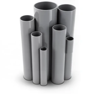 مواسير UPVC ضغط 10/20 بار قطر خارجي 400 مم سمك 19.1 مم لون رمادي