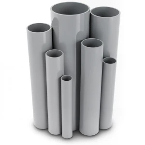 مواسير UPVC ضغط اسمي 16/20 بار قطر خارجي 400 مم سمك 29.7 مم لون رمادي