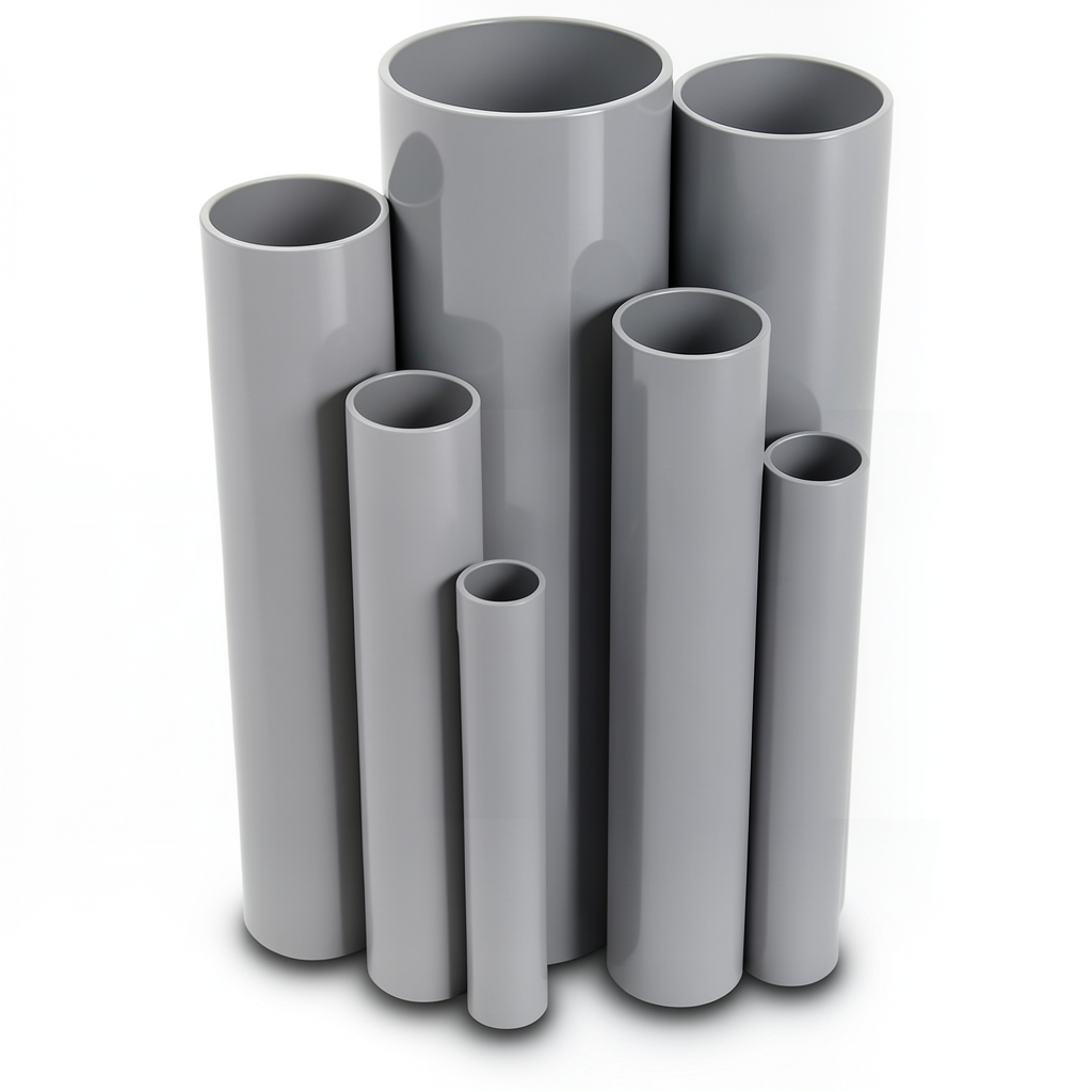 UPVC Pipes Nominal Pressure 6/20 Bar Outside Diameter 315 mm Thickness 9.2 mm Gray
