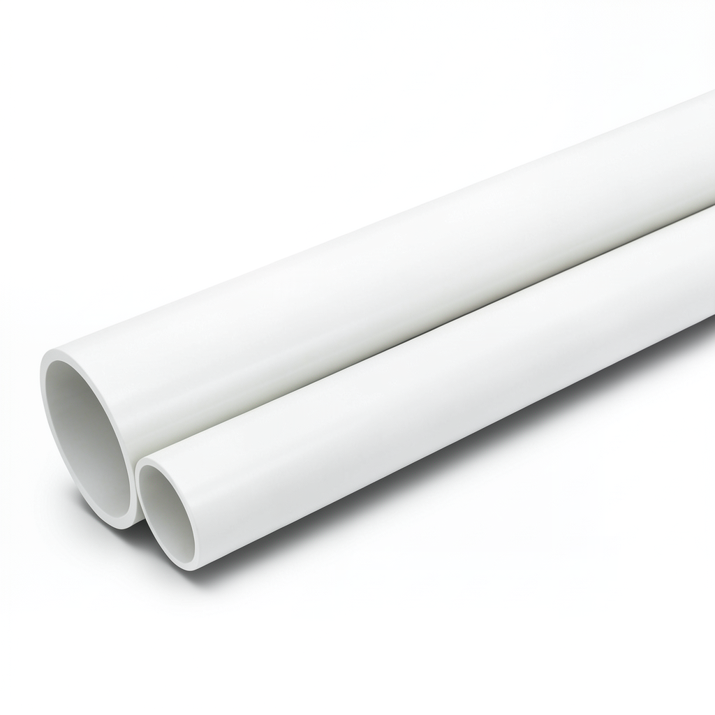 مواسير UPVC جدول 40 مقاس 1 إنش سمك 3.38 مم لون أبيض