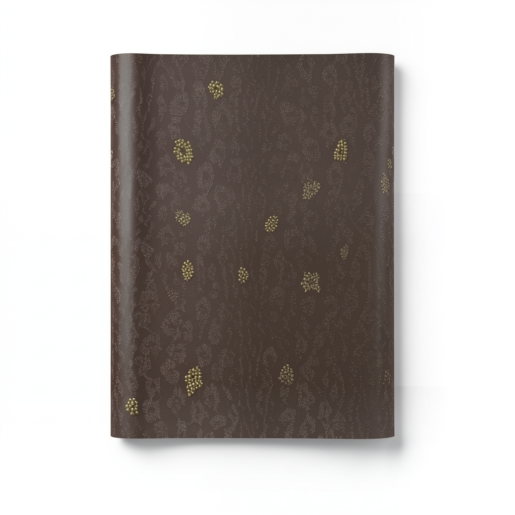 Italian Wallpaper Dark Brown Patterned Design 10mx0.70m