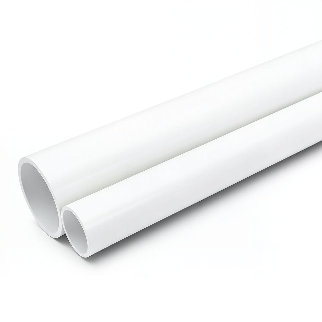 أنابيب UPVC جدول 40 مقاس ¼ 1 إنش سمك 3.56 مم لون أبيض