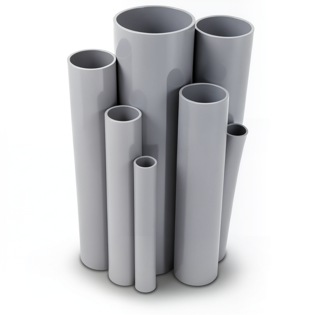 UPVC Pipes Nominal Pressure 16/20 Bar, 315 mm OD, 23.4 mm Thickness, Gray