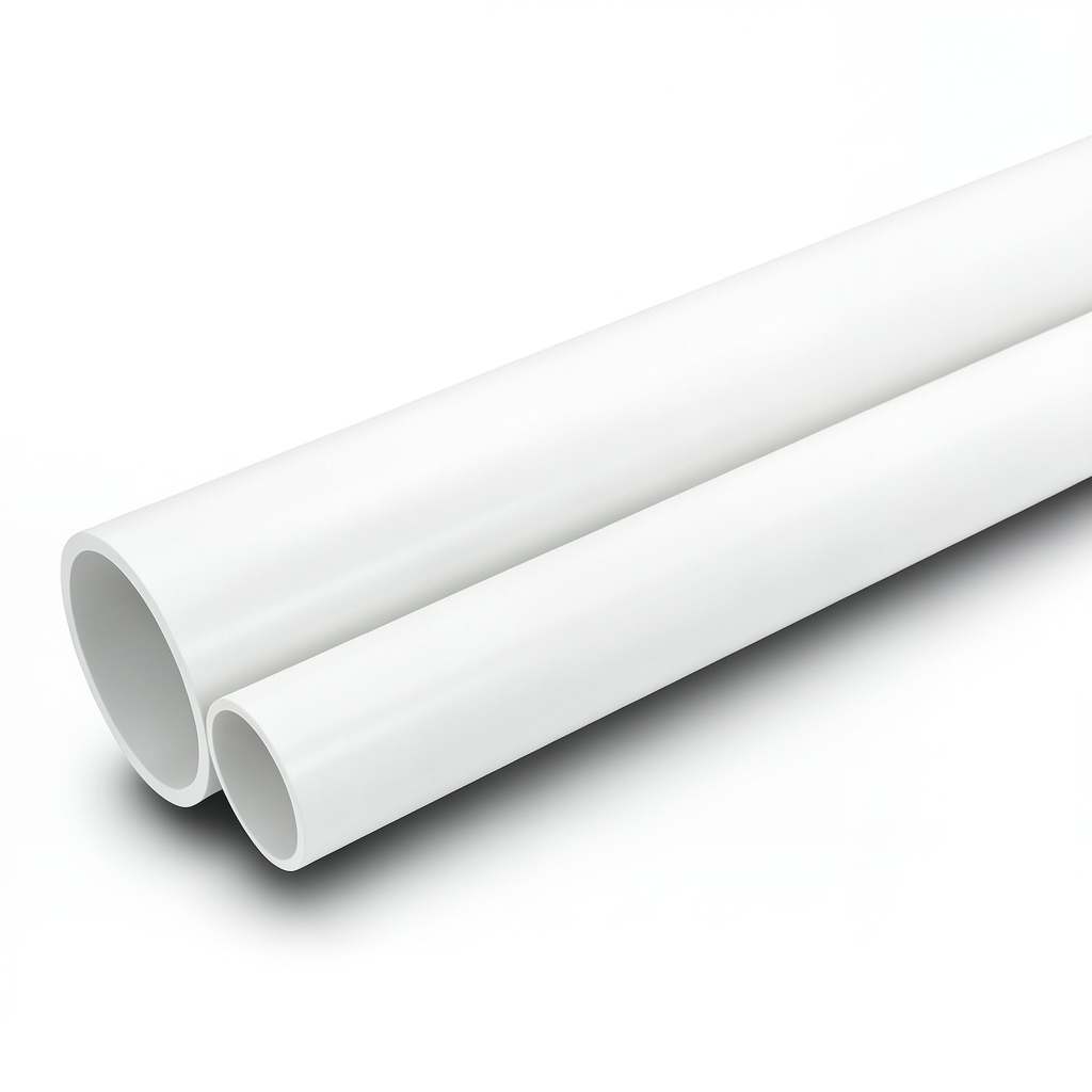 مواسير UPVC جدول 40 مقاس ½ إنش سمك 2.77 مم لون أبيض