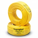 أنابيب HDPE  نيبروبلاست PE 80 ضغط 16 بار قطر خارجي 20 مم سمك 2.3 مم لون أصفر 