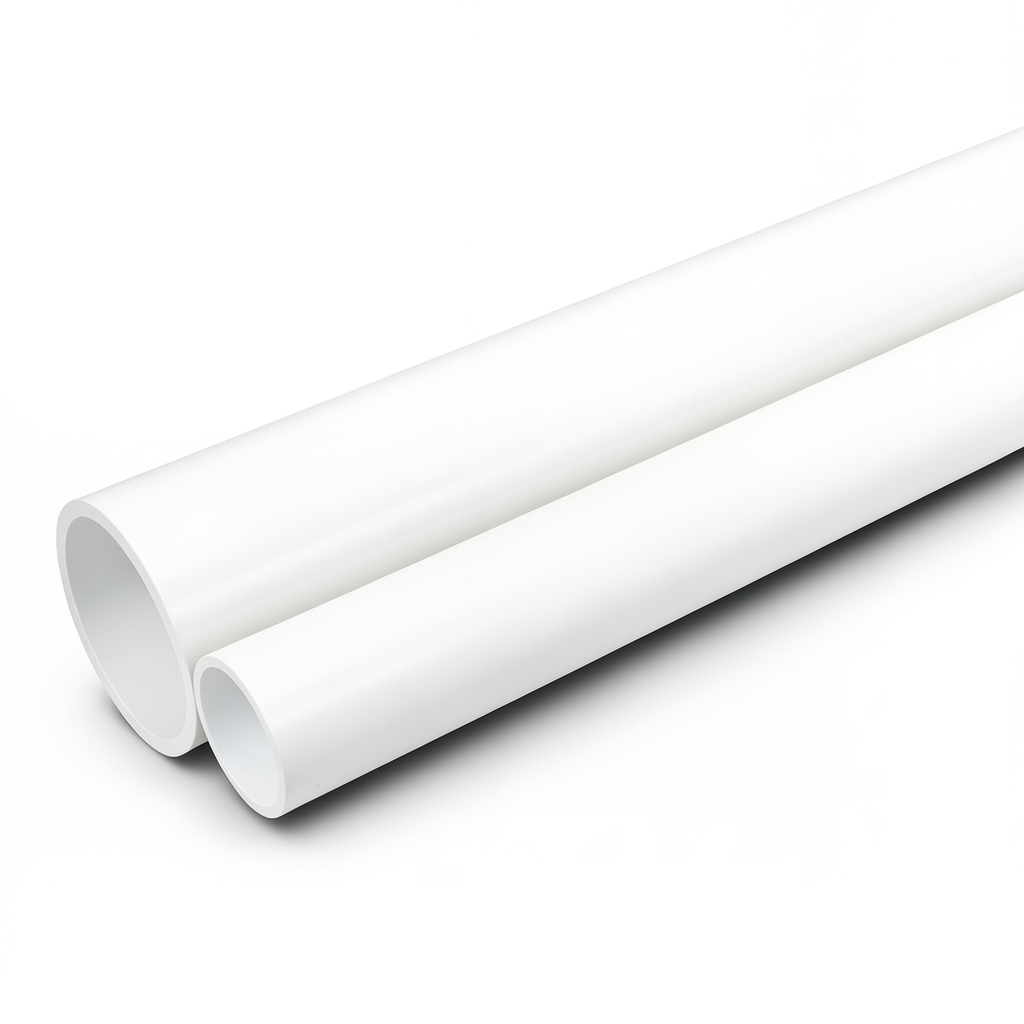 أنابيب UPVC جدول 40 مقاس ¼ 1 إنش سمك 3.56 مم لون أبيض