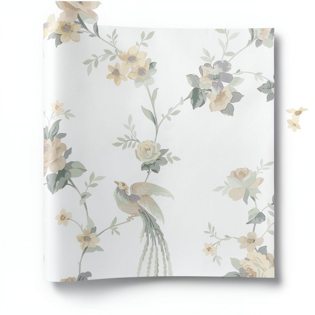 Floral Wallpaper 10m x 0.53m Multicolor, Model 440614