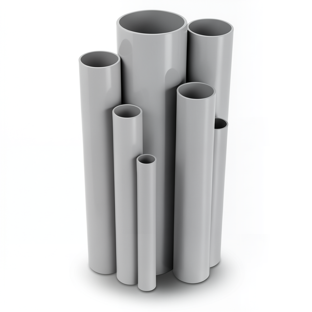 UPVC Pipes Nominal Pressure 10/20 Bar Outside Diameter 225 mm Thickness 10.8 mm Gray