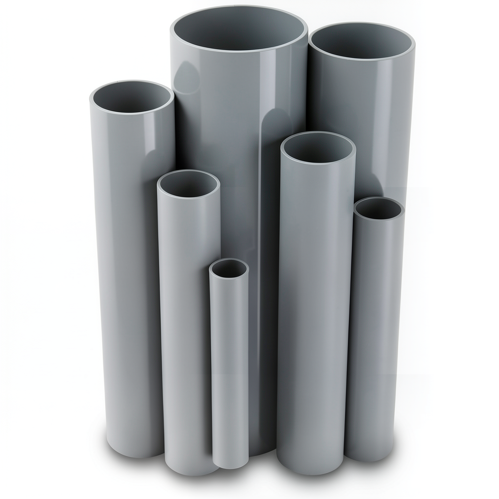 UPVC Pipes Nominal Pressure 16/20 Bar Outside Diameter 225 mm Thickness 16.7 mm Gray