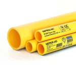 مواسير HDPE PE 80 ضغط 4 بار قطر خارجي 200 مم سمك 6.2 مم لون أصفر | نيبروبلاست