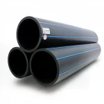 مواسير HDPE نيبروبلاست PE 100 ضغط 20 بار قطر خارجي 225 مم سمك 25.2 مم لون اسود