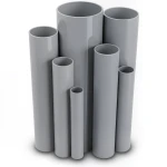 مواسير UPVC ضغط 6/20 بار قطر خارجي 315 مم سمك 9.2 مم لون رمادي