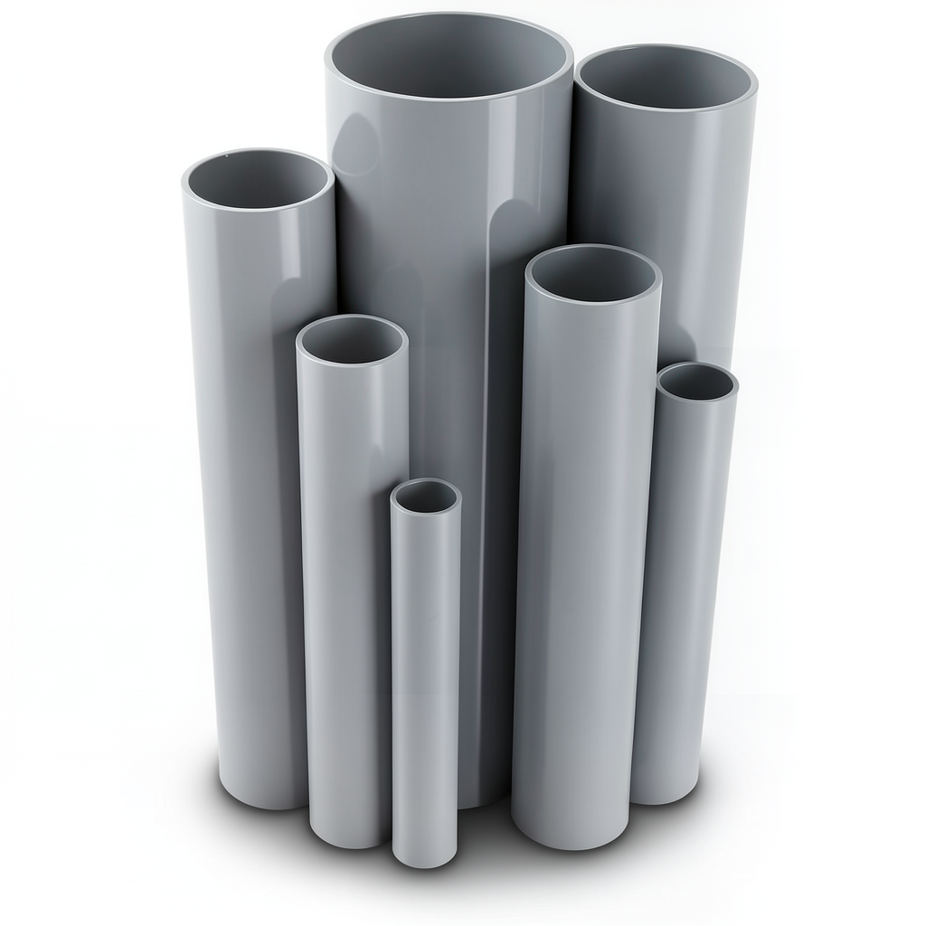 UPVC Pipes Nominal Pressure 10/20 Bar Outside Diameter 315 mm Thickness 15 mm Gray