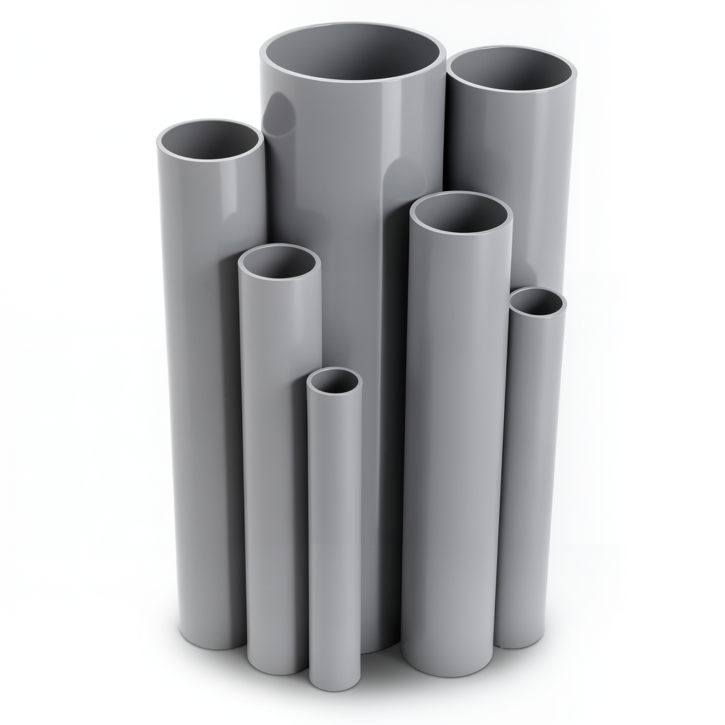 UPVC Pipes Nominal Pressure 10/20 Bar Outside Diameter 400 mm Thickness 19.1 mm Gray