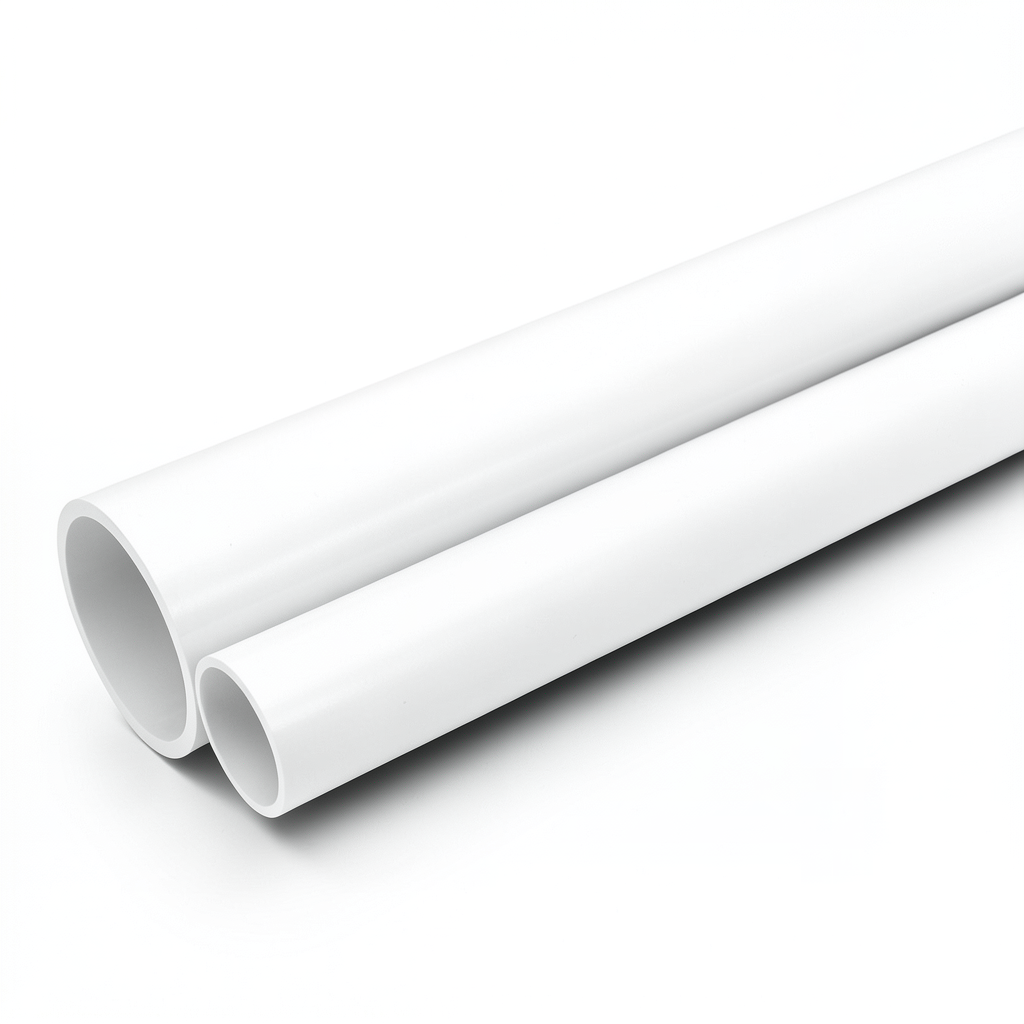 مواسير UPVC جدول 40 مقاس 1 إنش سمك 3.38 مم لون أبيض
