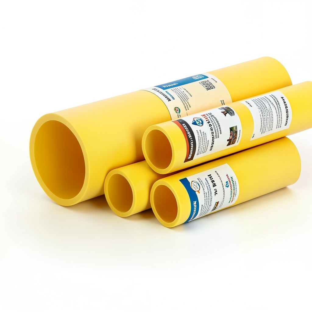 Neproplast HDPE Pipes PE 80 Pressure 4 Bar 450 mm Diameter 13.8 mm Thickness Yellow | NEPROPLAST