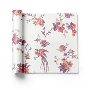 Floral Wall Decoration 10m x 0.53m Multicolor, Model 440621