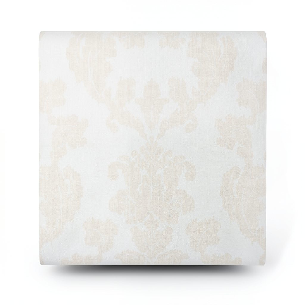 Italian Wallpaper Light Beige Color 10m x 1.06m, Model 3035