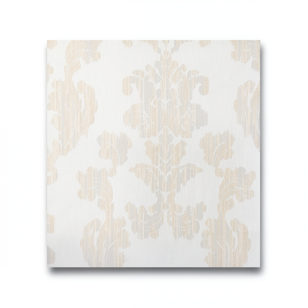 Italian Wallpaper 10m x 1.06m Light Beige, Model 3041