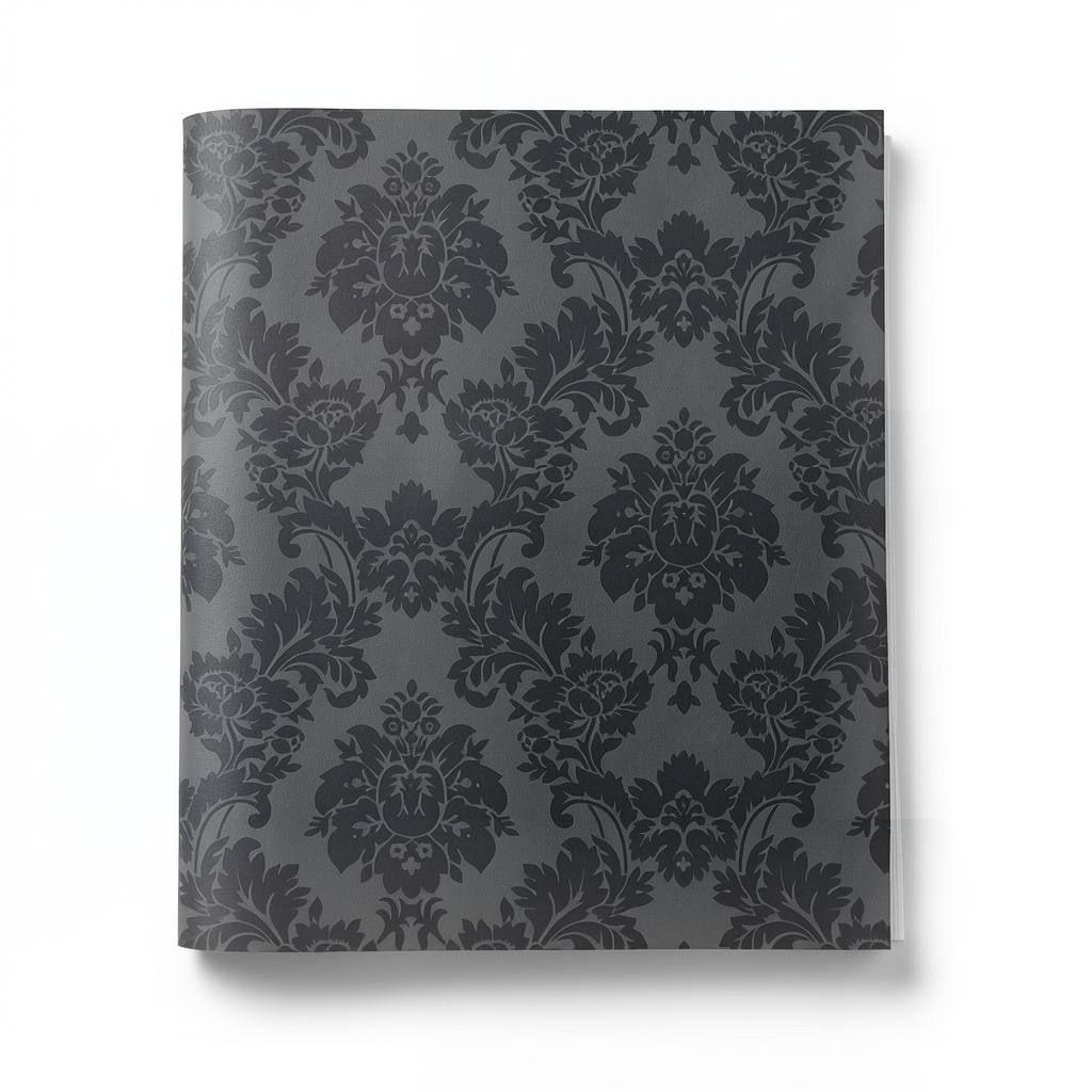 German Classic Wallpaper 10m x 0.53m Dark Gray, Model 440522
