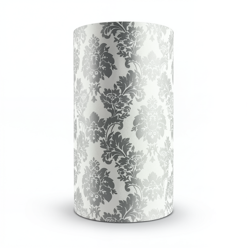 Classic Wallpaper 10m x 0.53m Off White with Gray, Model 440515
