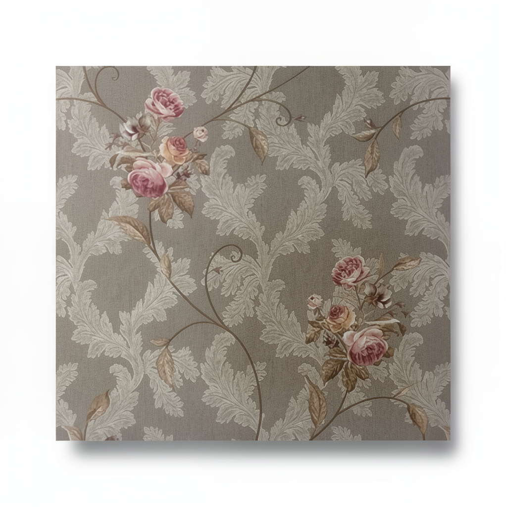 Italian Wall Decoration 10m x 1.06m Dark Beige, Model 7301
