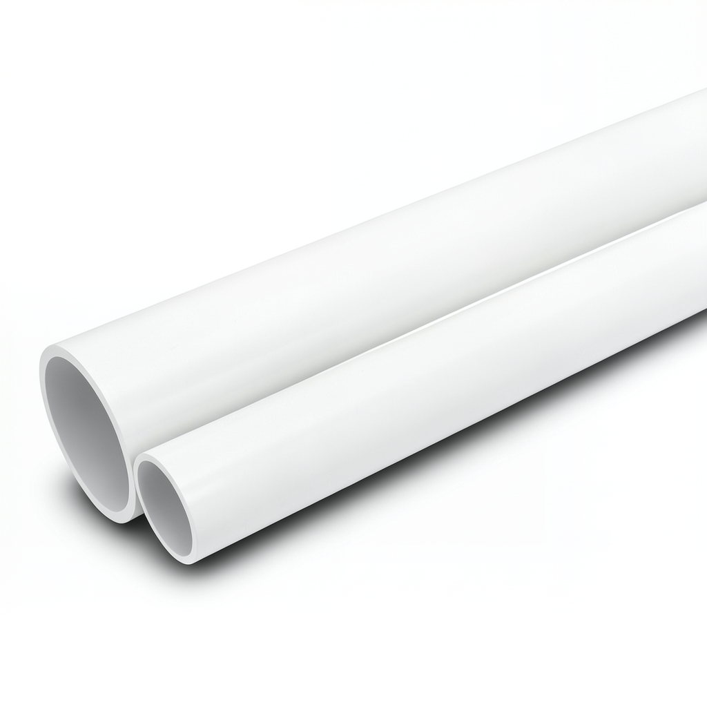 مواسير UPVC جدول 40 مقاس ½ 2 إنش سمك 5.16 مم لون أبيض