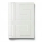 Italian geometric wallpaper, size 10 m x  0.70 m, off white color, model Z76001 