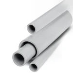 مواسير UPVC جدول 40 مقاس 1 إنش سمك 3.38 مم لون رمادي فاتح