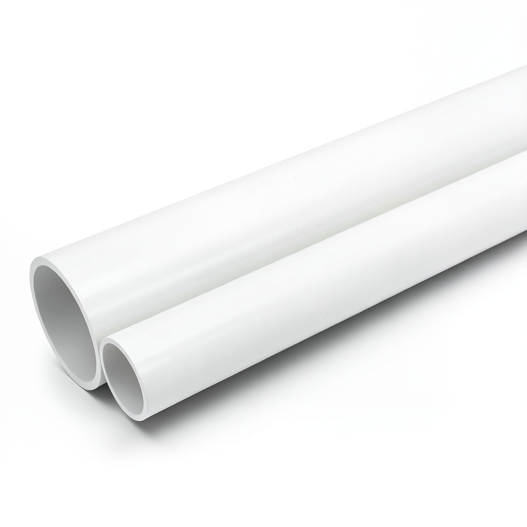 أنابيب UPVC جدول 40 مقاس 4 إنش سمك 6.02 مم لون أبيض