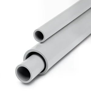 مواسير UPVC جدول 40 مقاس 2 إنش سمك 3.91 مم لون رمادي فاتح